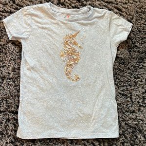 Crewcuts sequin seahorse T-shirt (8-9)